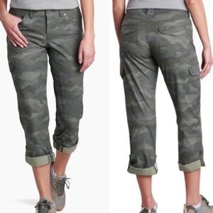 KUHL Freeflex‎ Hiking Roll-Up Convertible Pants Olive Camo 4